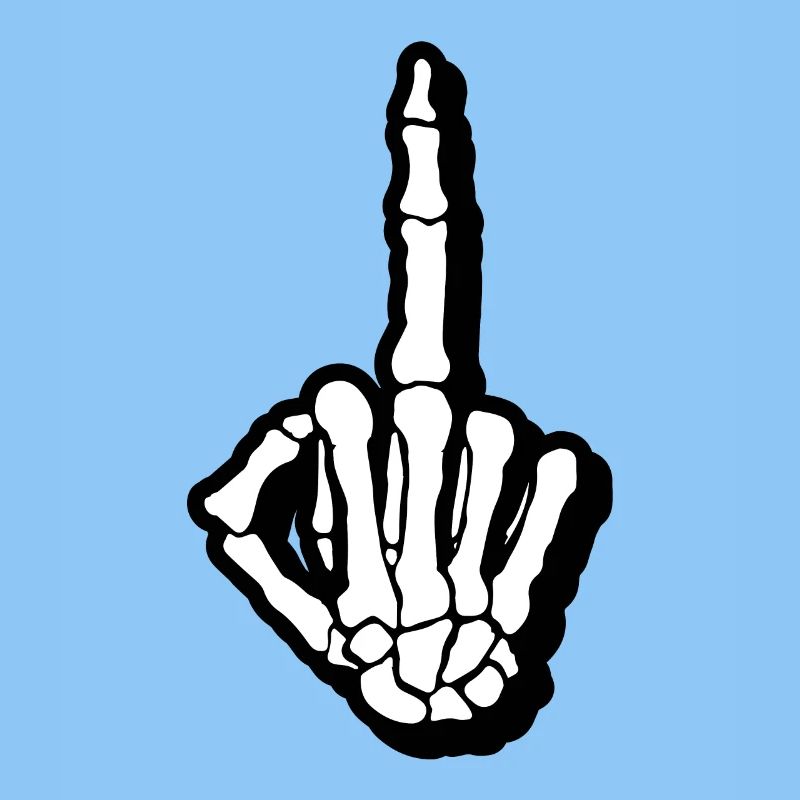 Middle finger skeleton bone