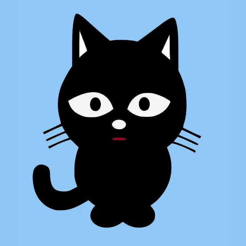 schwarze Katze