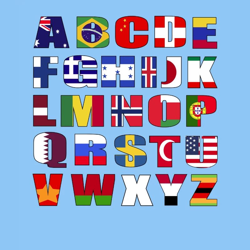Pays Drapeaux Alphabet