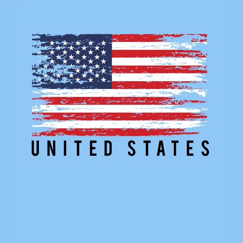 Drapeau Américain Distress
