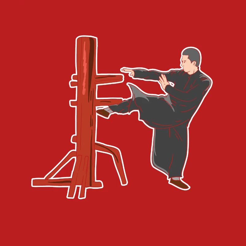 Pose de combat de Wing Chun