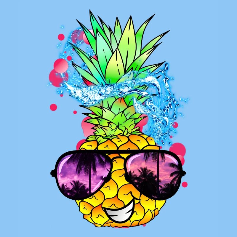 tangy pineapple fruit with face
