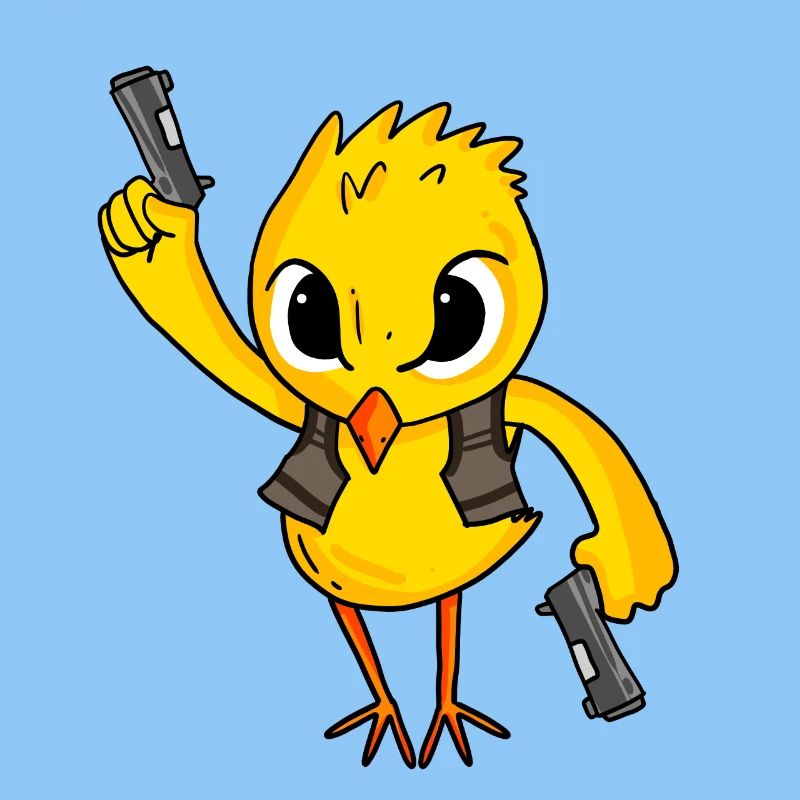 Chicks with pistol