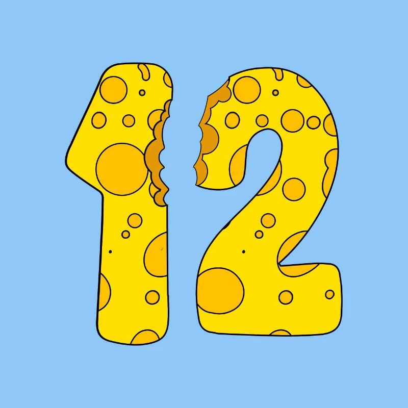12 years old cheese - 12th birthday gift