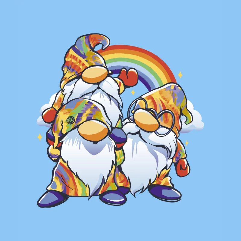 Rainbow Gnome Duo