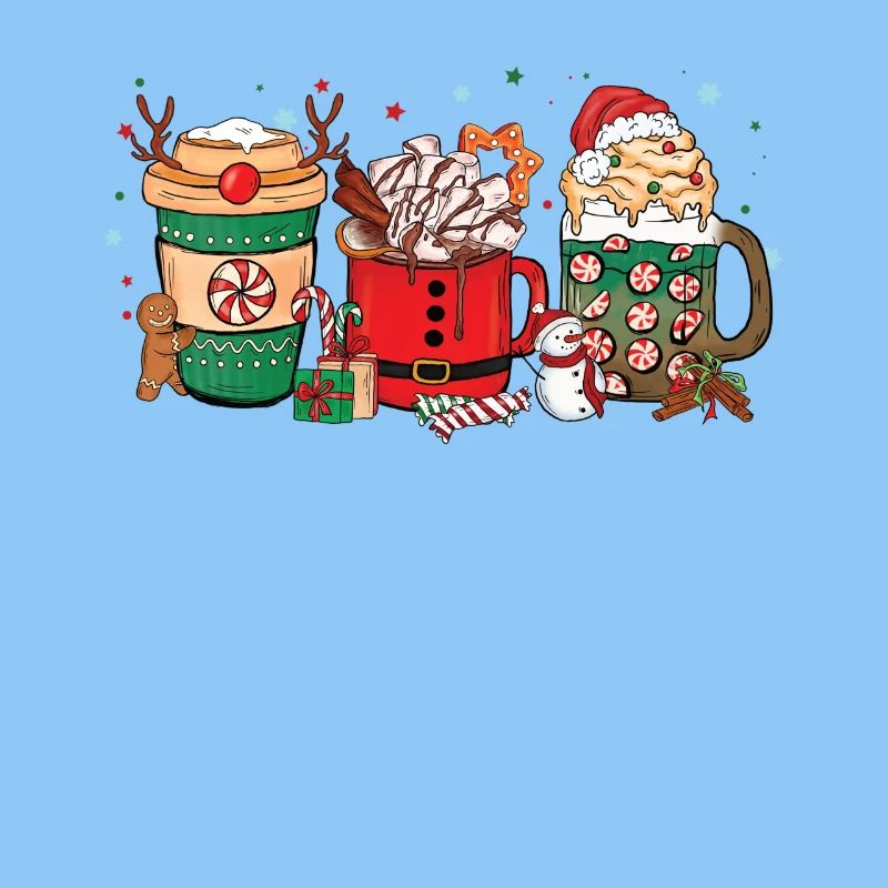 Tasse de chocolat chaud de Noël