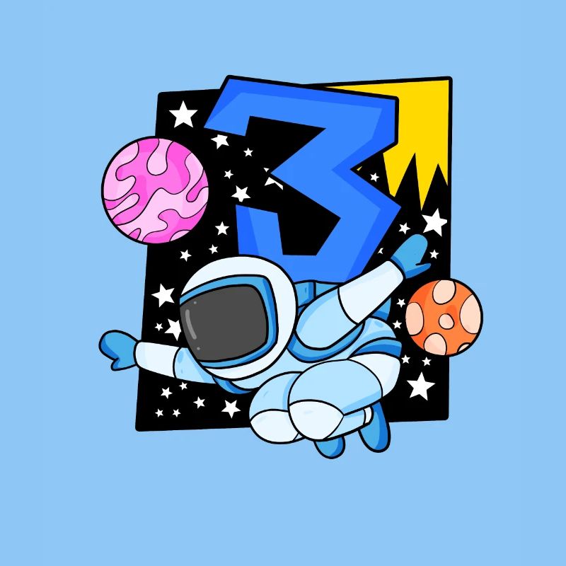 3 years old Young astronaut
