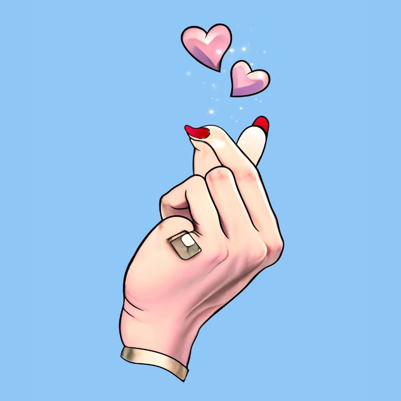 Finger Heart K Pop coréenne