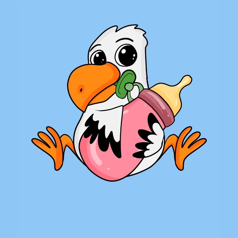 Baby Möwe Motiv