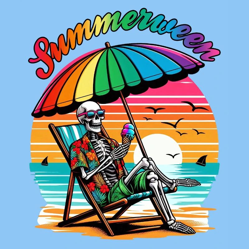 Summerween Skeleton: Chillen im Sommer