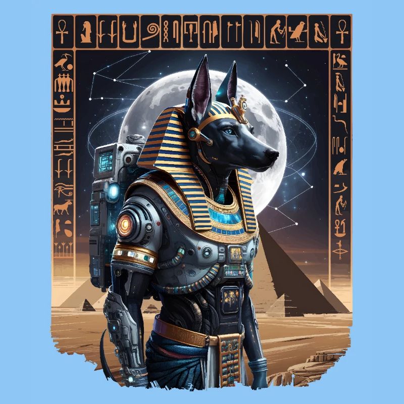 Ancien Anubis Astronaute Sci-Fi Design