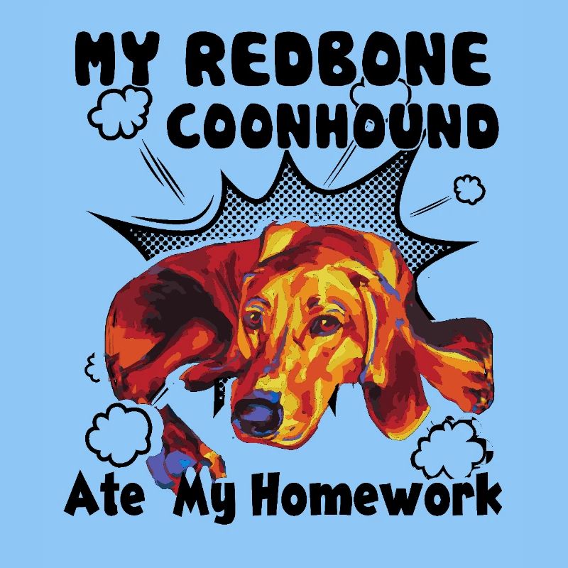 Redbone Coonhound Ate My Homework