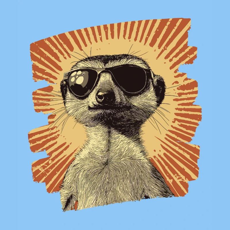 Erdmännchen Retro