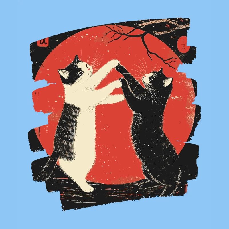 Combat de chats japonais
