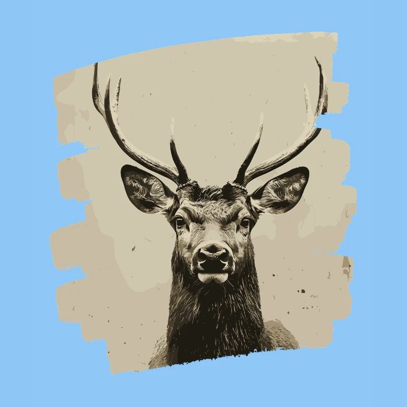 Deer with antlers