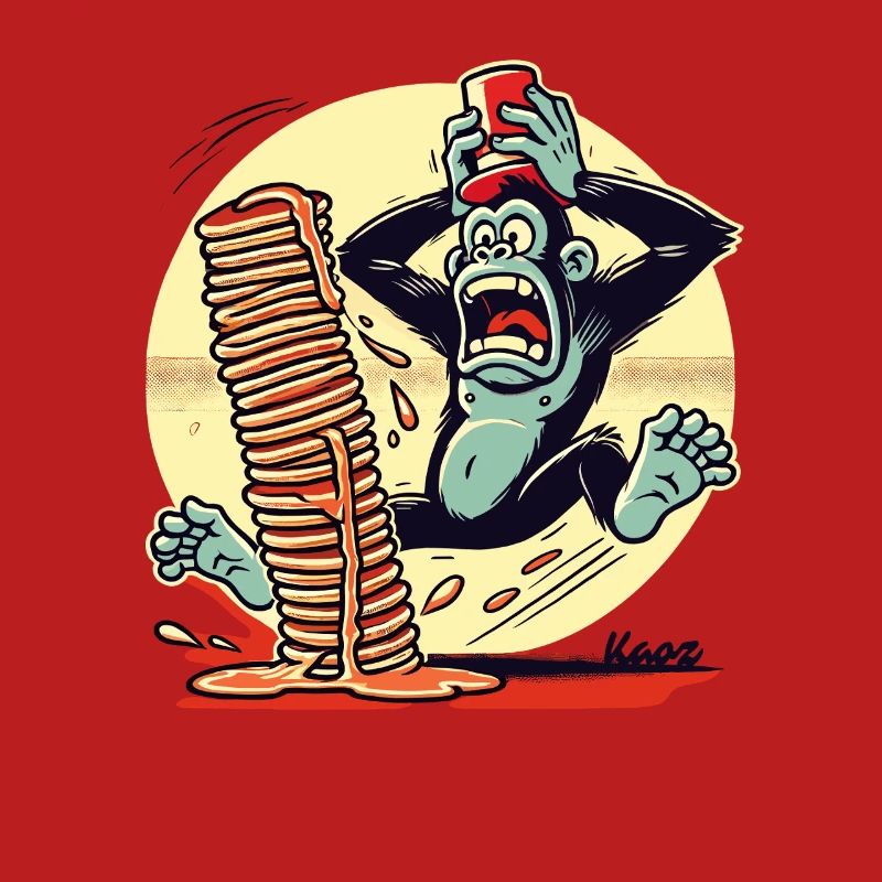 Pancake monkey – chaos with syrup