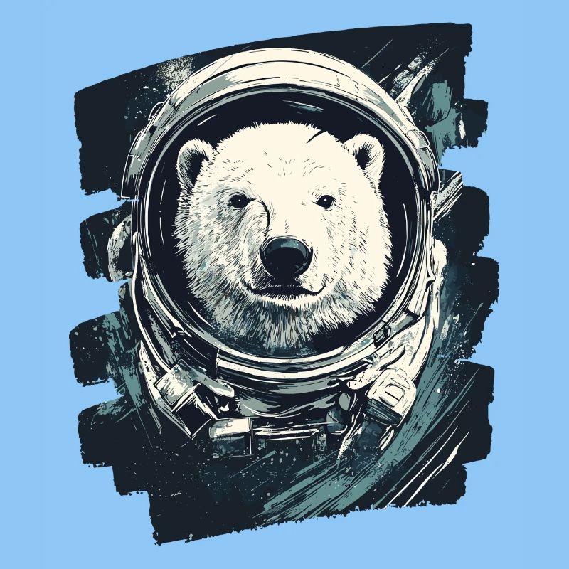 Eisbär Astronaut