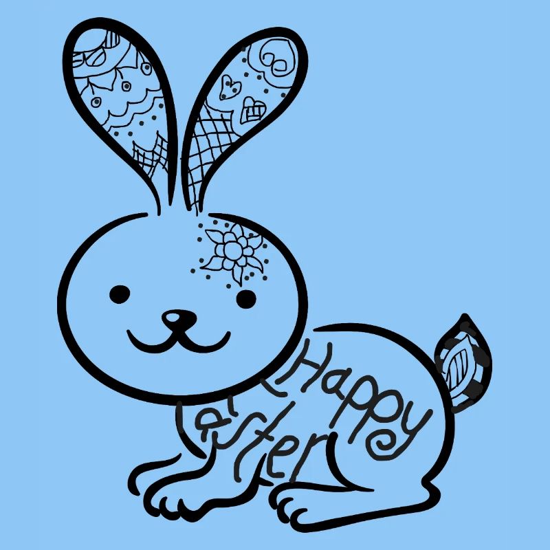 Osterbunny mit Mandala
