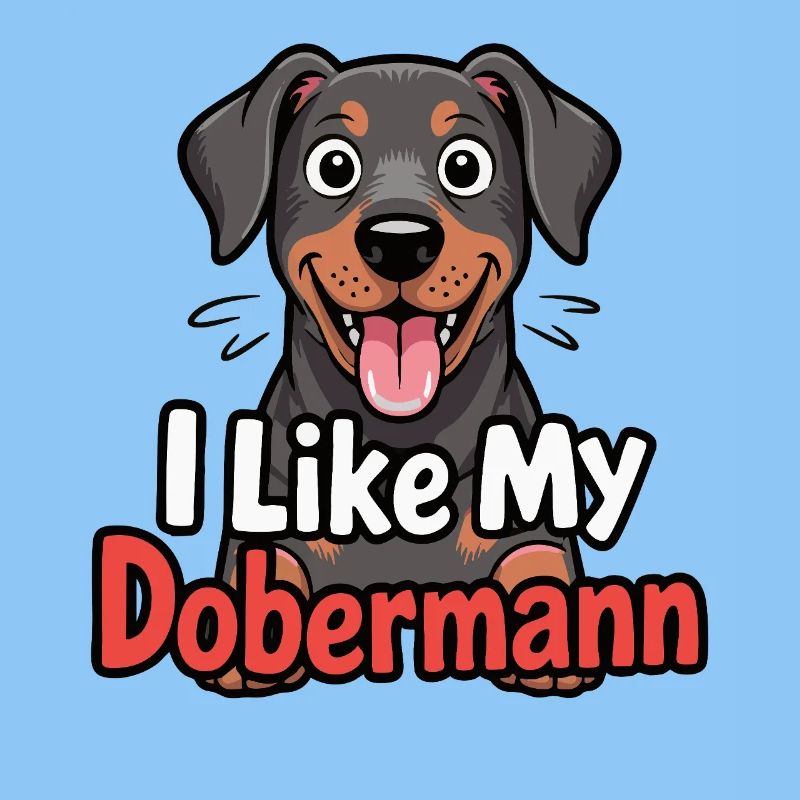 J’aime mon chien Doberman Love