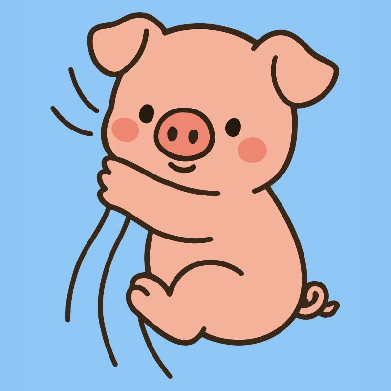 Cher cochon rose