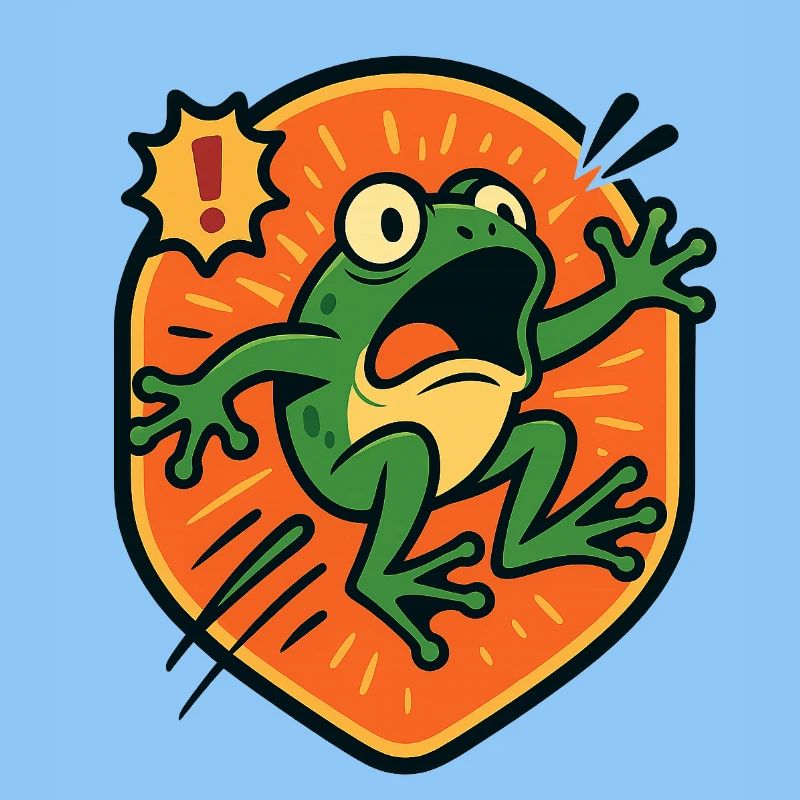 Panic Frog badge
