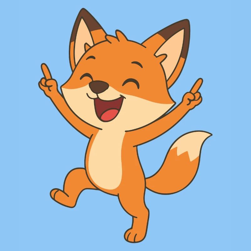 Fröhlicher Fuchs