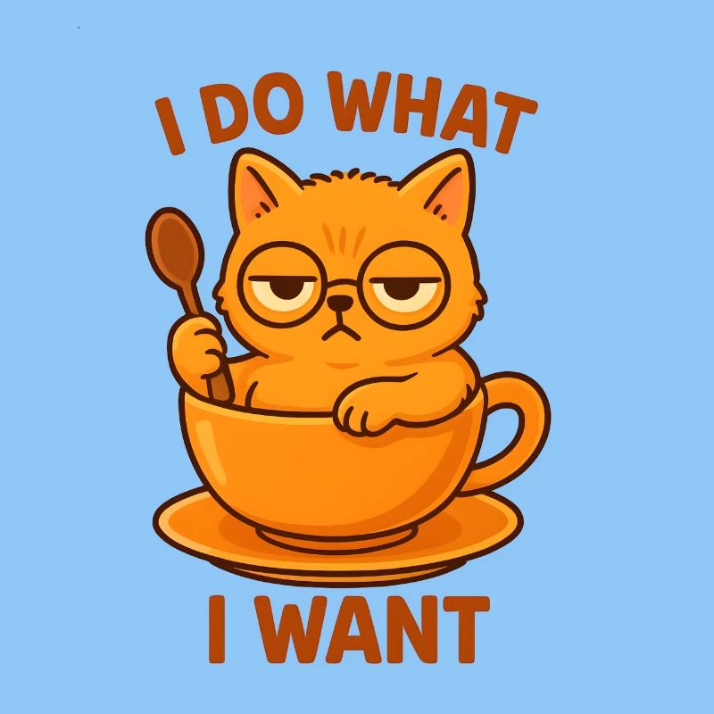 Katze in Teetasse