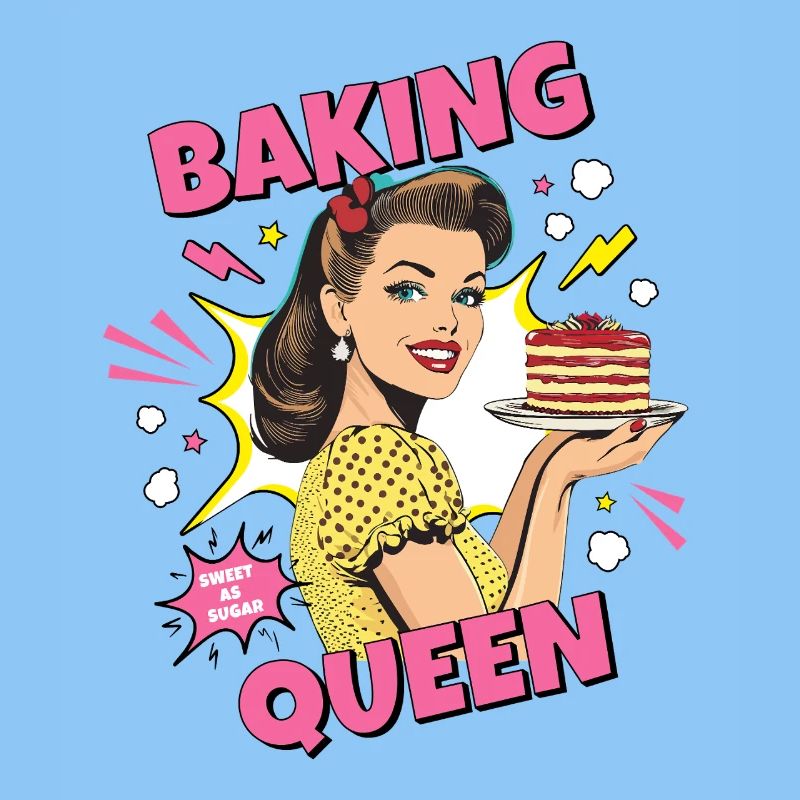Baking Cake Baking Queen Baking Fairy Baker Pop Art