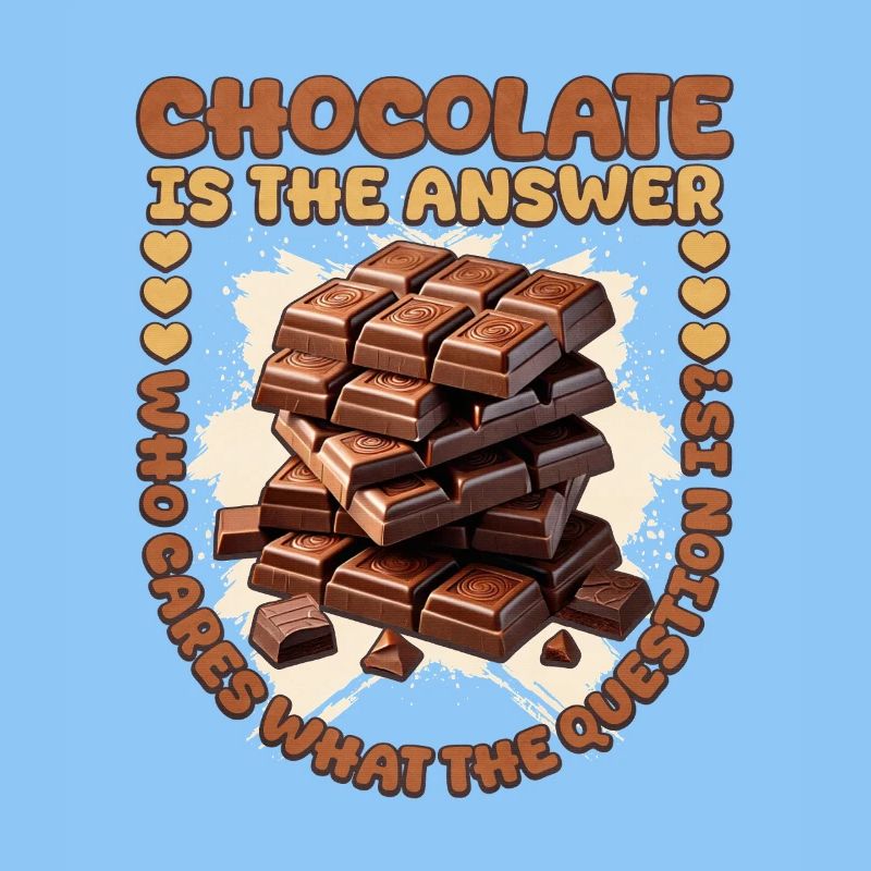 Chocolate design with a humorous message