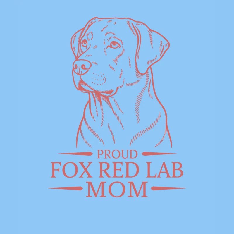 Proud Fox Red Lab Mom