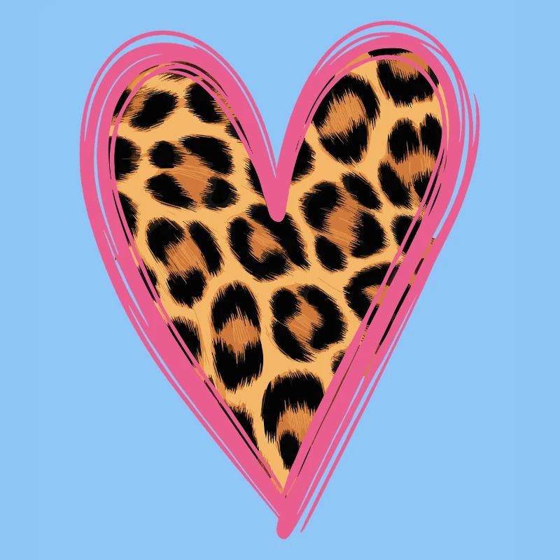 Leopard Pattern Heart Design