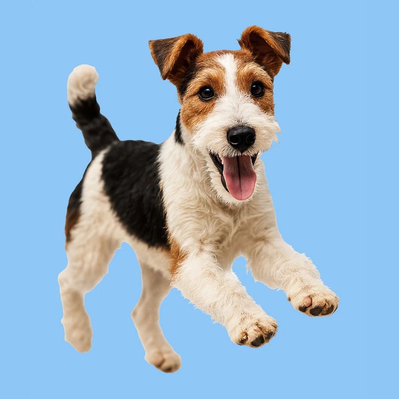Verspielter Foxterrier Hund