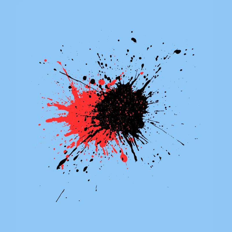 Blutiger Farbschlag Design