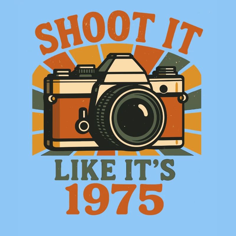 Retro Camera 1975 Motif