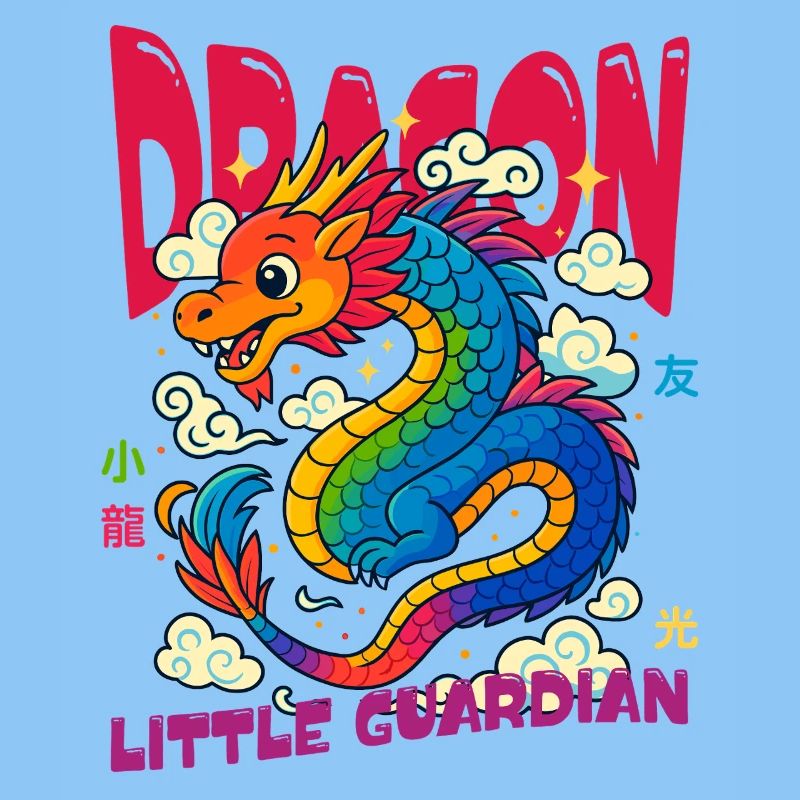 Regenbogen Drache - Kleiner Wächter