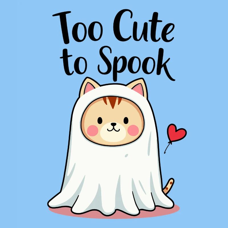 Trop mignon pour effrayer Chat mignon Graphique