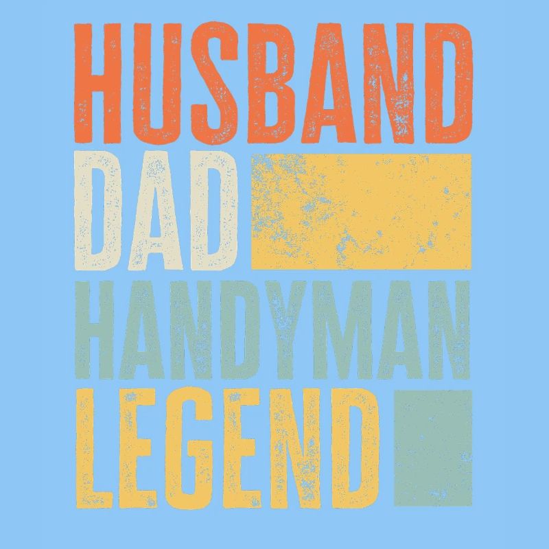 Husband Dad Handyman Legend Retro Handwerker