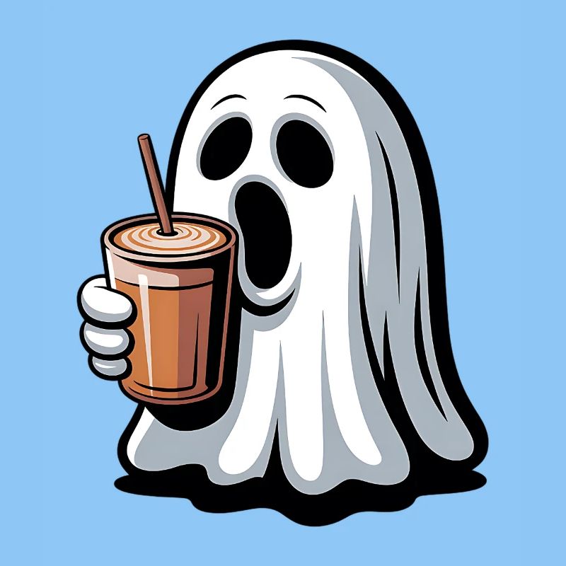 Geist mit Kürbislatte