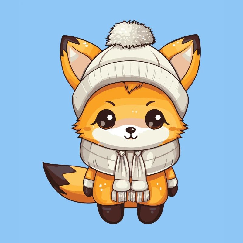 Fuchs Winter Tier Baby Comic
