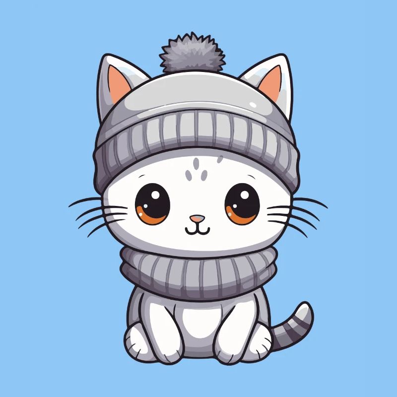 Katze Winter Tier Baby Comic