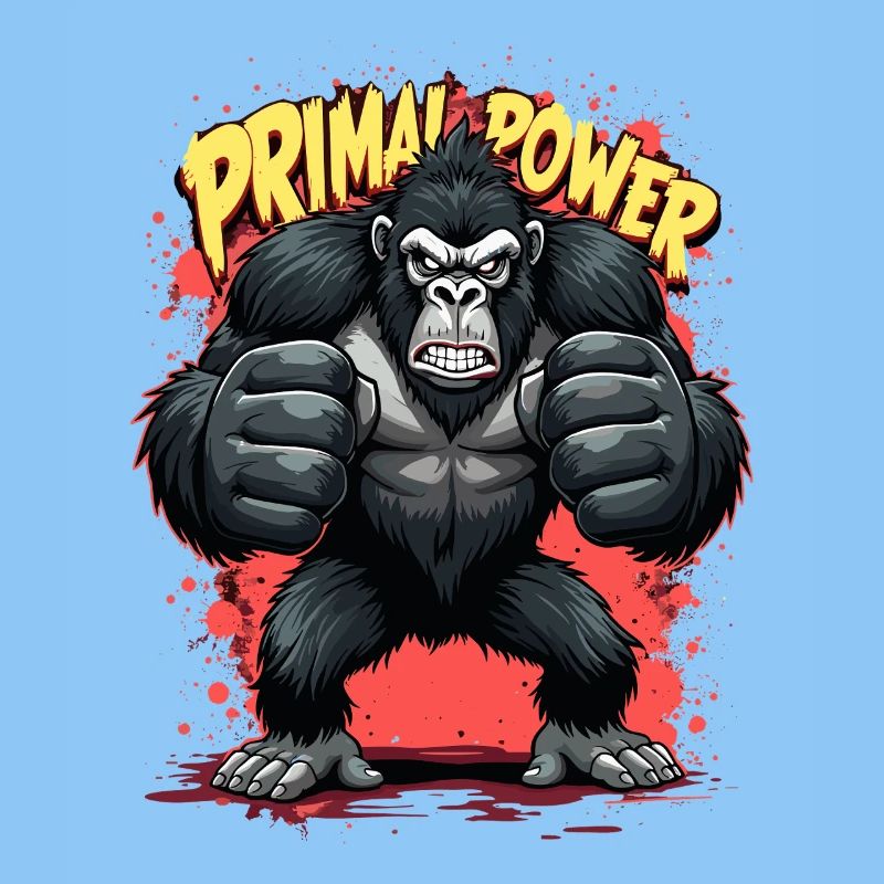 Imprimé Primal Power Gorila
