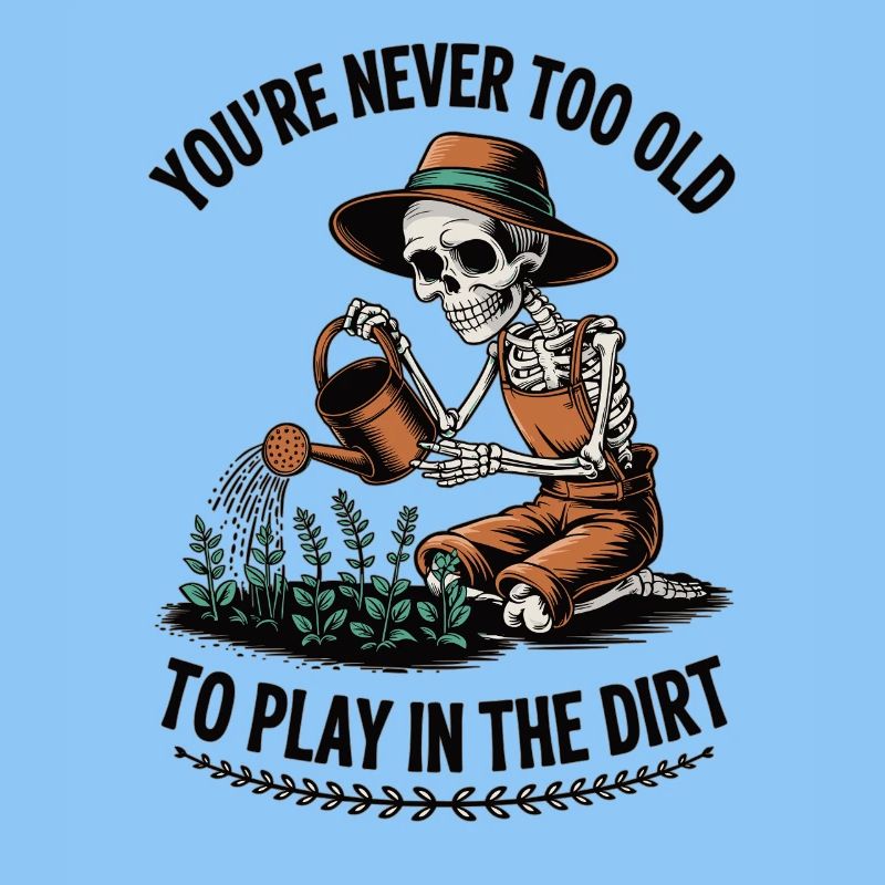 Never too old to dig skeleton