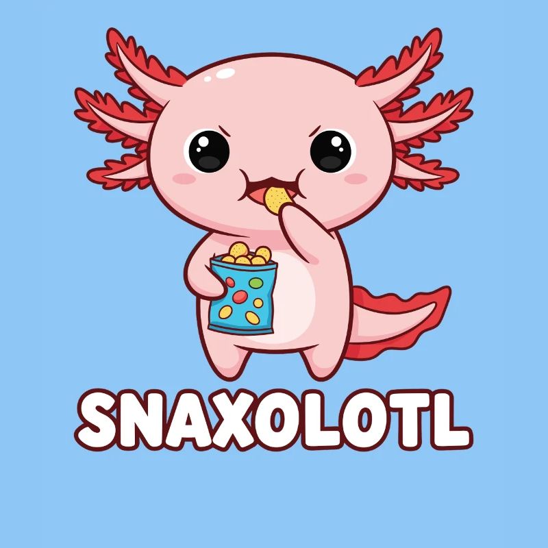 Süße rosa Axolotl Esschips