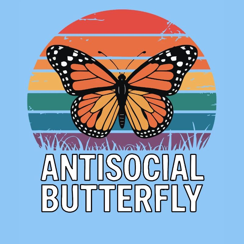 Antisocial Butterfly - Retro Schmetterling