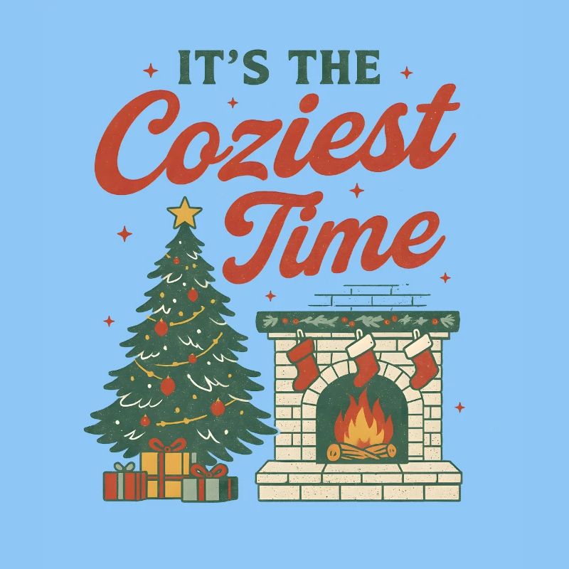 Cozy Christmas Fireplace & Tree Design