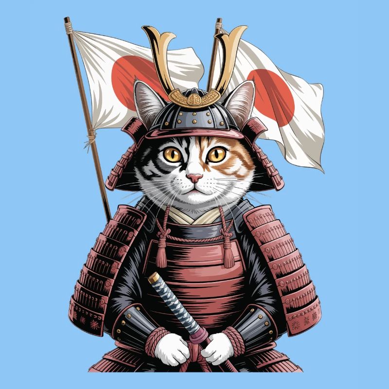 Japan Katze Samurai