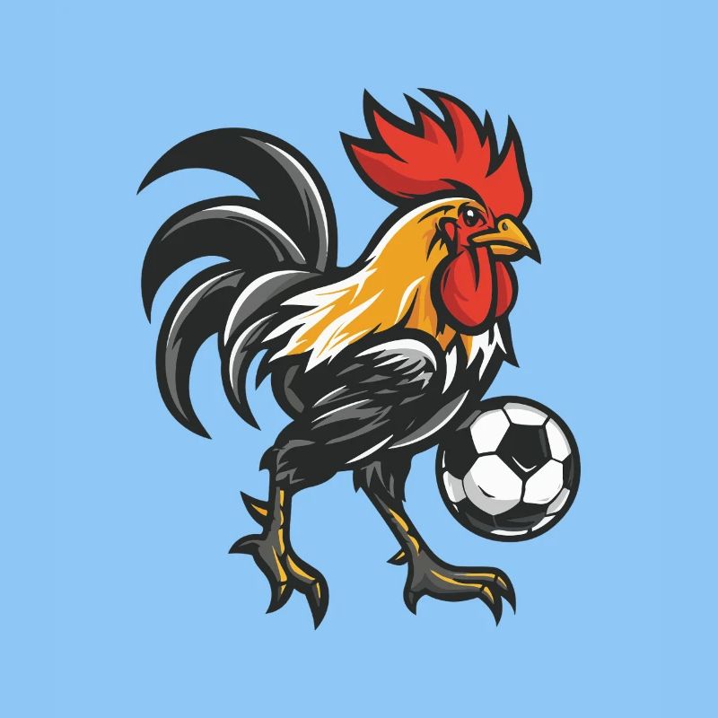 Kickerhahn Maskottchen