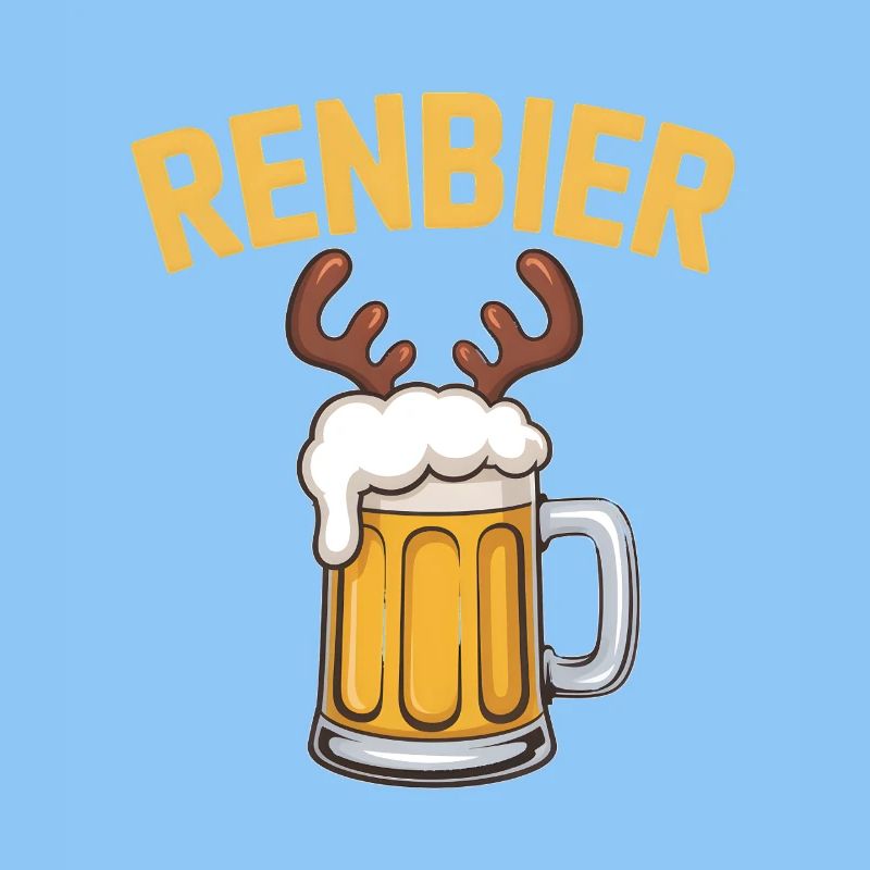 Renbier Bier mit Geweih