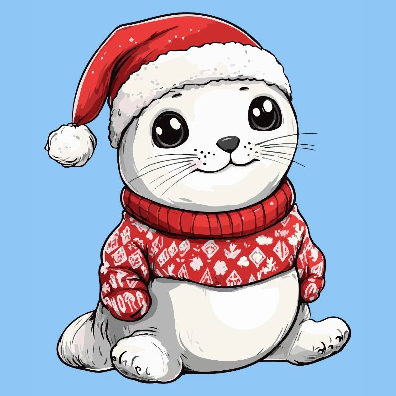 Noël des animaux du phoque