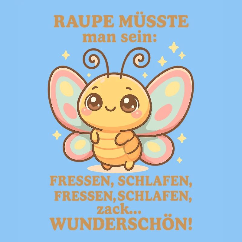 Raupe Spruch – Zack Wunderschön
